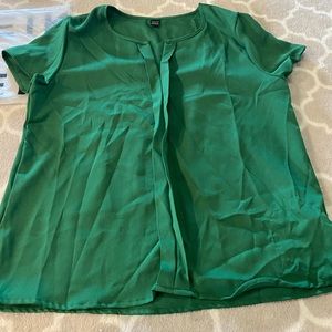 SHEIN BLOUSE GREEN LARGE